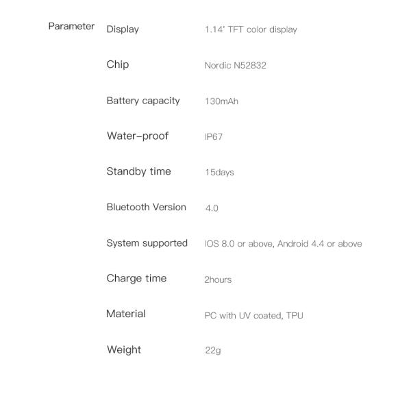 Мужчины Девушки 1,14-дюймовый сенсорный экран Спортивные часы Аккумулятор IP67 Водонепроницаемый