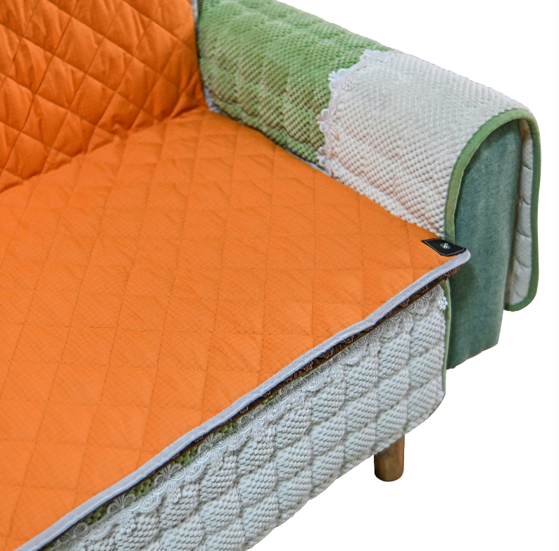 Orange Plush Silver Sleep Pad Mat Grounding Mattress with Conductive Earthed Bed Mat Cord Improved Sleep Quality Safety Product