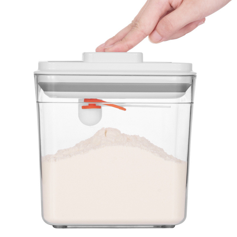 пластиковые контейнеры хлопьев 1000ml-2300ml набор тары для хранения еды 7 частей воздухонепроницаемый