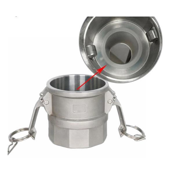 G2 Thread PTFE Lined Pipe Fittings 2 Inch Camlock Fittings D Adaptor