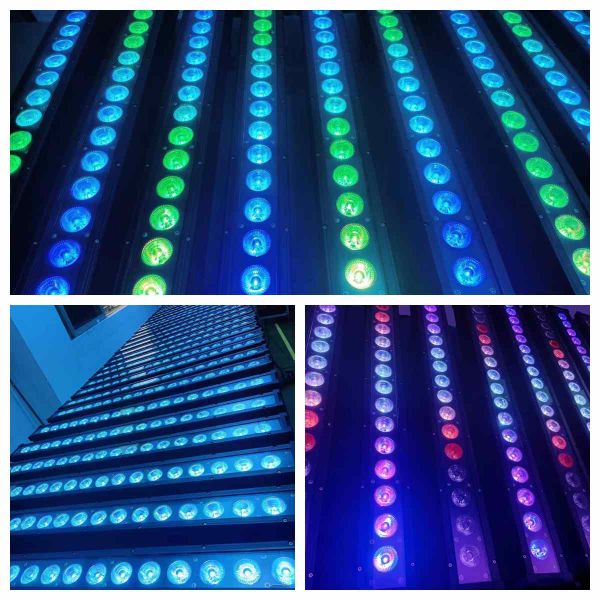 DMX Sound Control 18x10W RGBW 4 in 1 Wall Washer  LED Strip Bar Light with Functional Effect