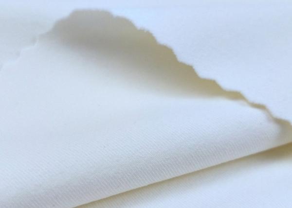 85%Recycled nylon 15%spandex fabric 130gsm swimsuit bra white stretch knitted fabric
