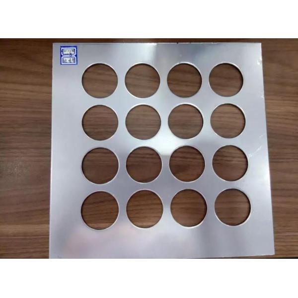 AISI 201 Stainless Steel Sheet 0.3mm 3mm Round Hole Screen Metal Punching Mesh