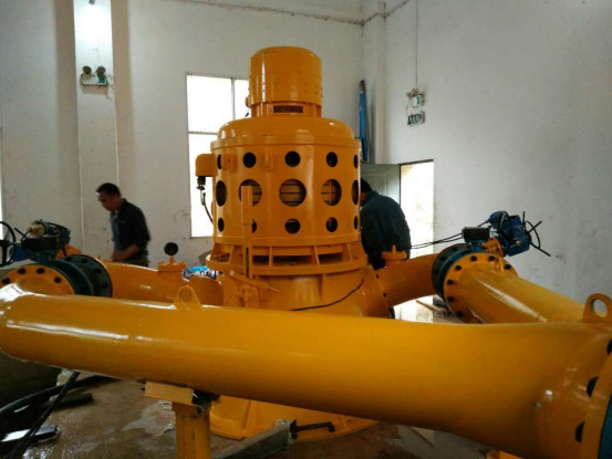 Оружие брызг набора генератора Hydroturbine косой забастовки 200KW вертикальное двойное