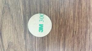 0.08 Mm Round Die Cut Adhesive Tape Polyimide 250 Centigrade Resistant