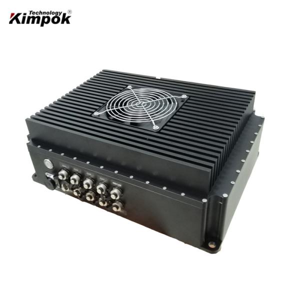 10 kg de puissance RF 43dBm 6 canaux COFDM Vidéo émetteur 20 watts HD 1080P Communication AV sans fil
