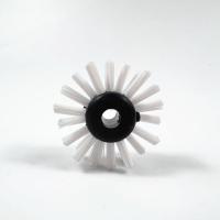 Nylon Rotary Wheel Small Roller Pipe Priming Maintenance Brush For Tube Coating