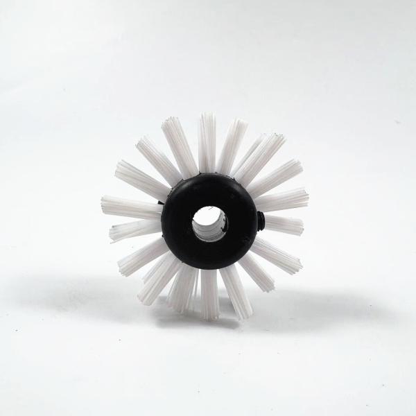 Nylon Rotary Wheel Small Roller Pipe Priming Maintenance Brush For Tube Coating