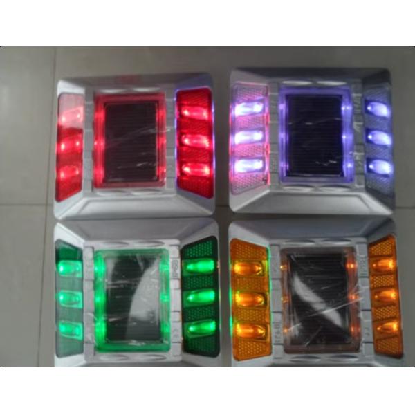 Waterproof Aluminum 6 LED Solar Stud Outdoor Driveway Road Stud Lamp