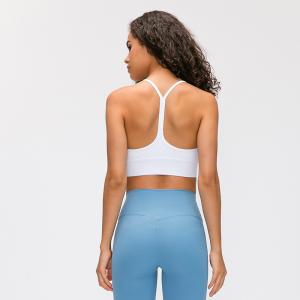 Bord élargi pro par peau de soutien-gorge de sports de couleur solide de dos de