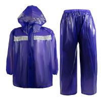 A cor sólida olá! Vis Rain Gear fluorescente das mulheres reflexivas feitas sob encomenda do revestimento da chuva