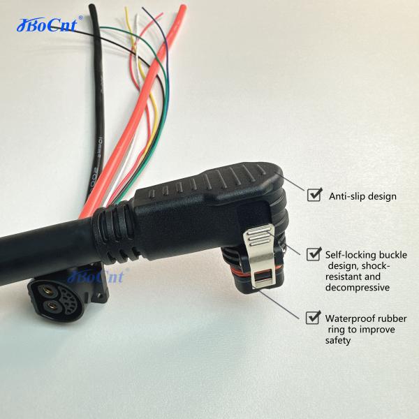 80A ESS Stacked Battery Pack Connector 2+8 Pin Kit Cable Assembly For Energy Storage System