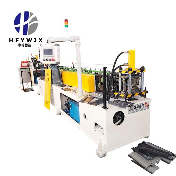 Hydraulic Shears Profile Roll Forming Machine PLC Controlled M shaped