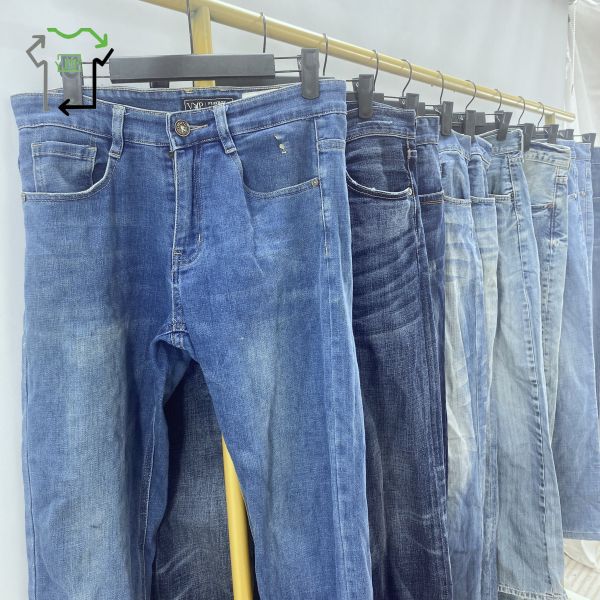 Wholesale High-Collar Summer Second Hand Branded Jeans Fashion Quality Used Clothes Premium Use Clothing Used Brand Clothes