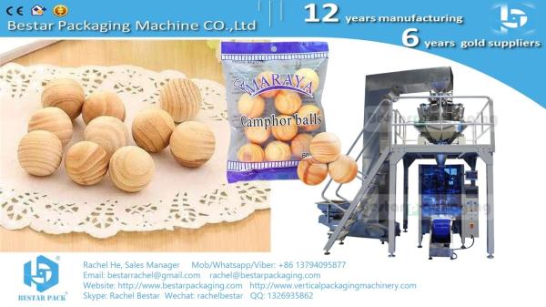 Automatic packing machine making PE gusset bag with 14 heads weigher BSTV-450AZ
