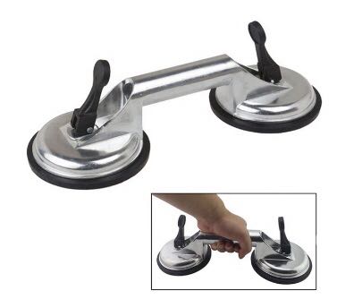 Yellow Horizontal 90KG Stainless Steel Suction Cups