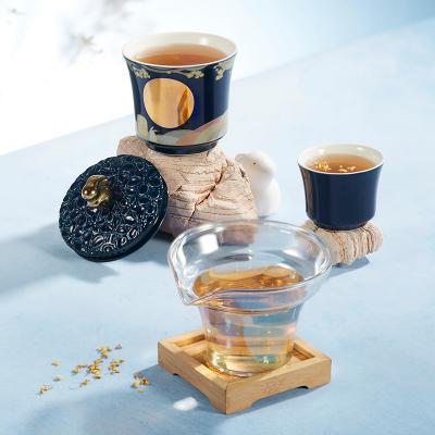 Color-Changing Modern Ceramic Teapots Set With Glass Filter For Gift