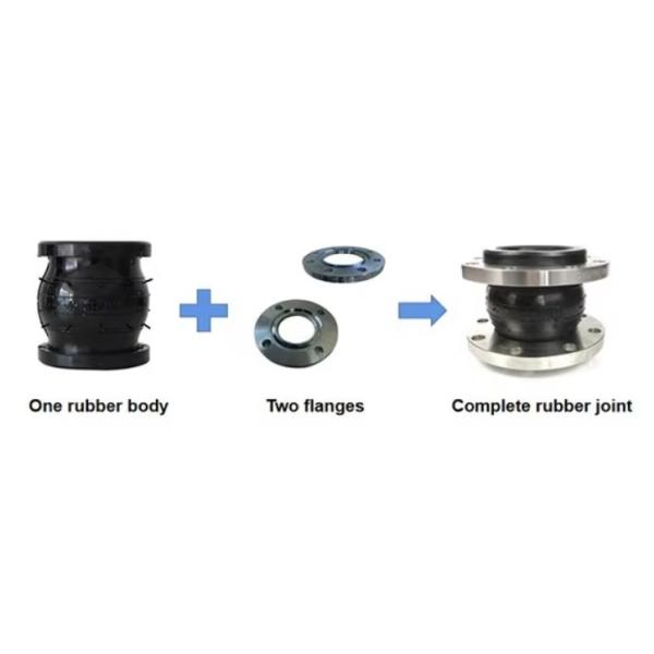 OEM Single Sphere Rubber Expansion Joint PN10 PN16 PN25 Rubber Joint Pipe