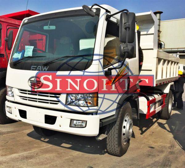 10 Ton 2 Axle Light Duty Dump Trucks 170HP Maximum Output 4x2 Drive Wheel