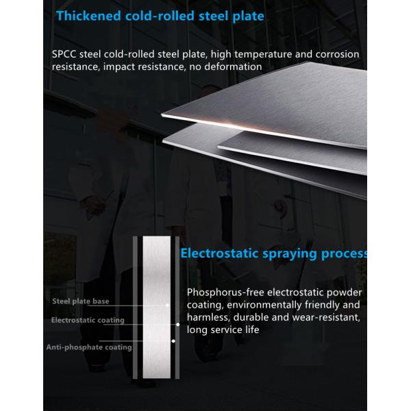 Laboratory Pathology metal sliding cabinet Medical Display Cabinet With Locking