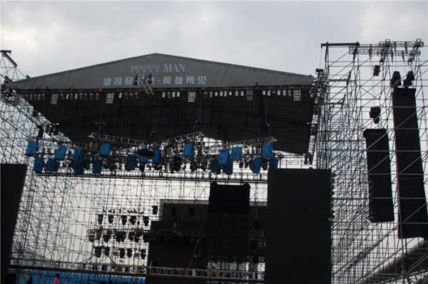 Green Outdoor Ground Speaker Truss System Stage Trussing 30×3 mm Brace Tube