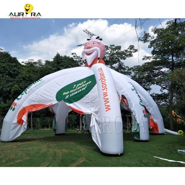 Outdoor Nightclub Inflatable White Tent With 6 Legs Commercial Advertising Campaign