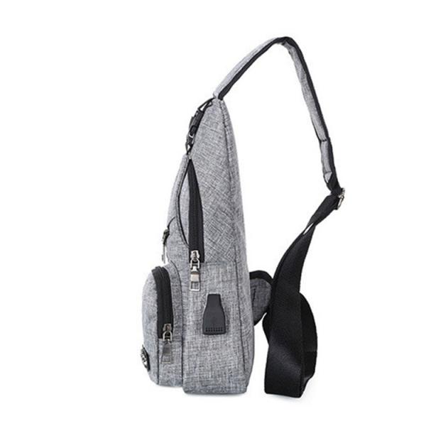 Leisure Sling Body Bag Canvas Waterproof Sling Backpacks  Large Capacity