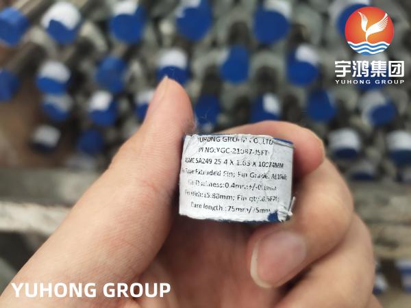 ASME SA249 TP304 Extruded Fin Tubes With AL1060 Fins For Heat Exchanger And Boiler