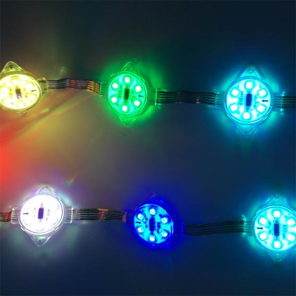 Lumières LED extérieures RGB imperméables à l'eau pour la décoration des fêtes de Noël