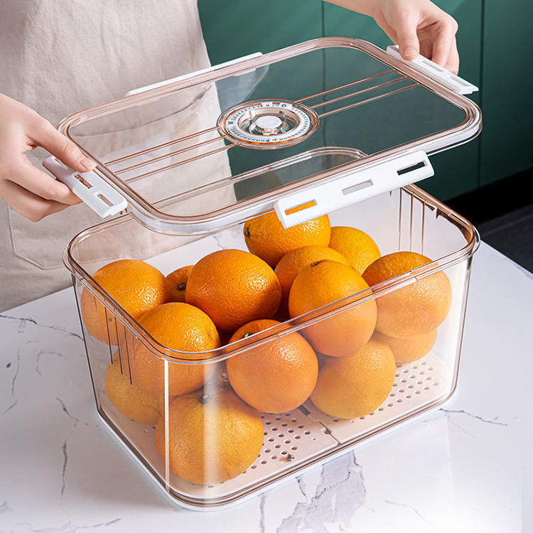 Ящики свободного m размера Bpa ясные Stackable для овоща кухни холодильника
