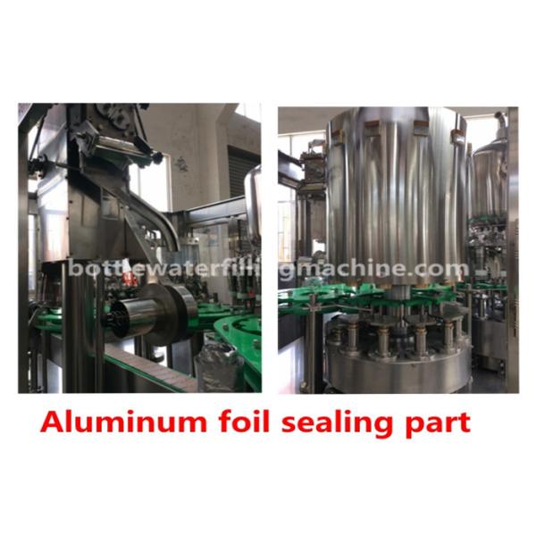 HDPE Bottle Juice / Milk Beverage Hot Filling Machine PLC Control