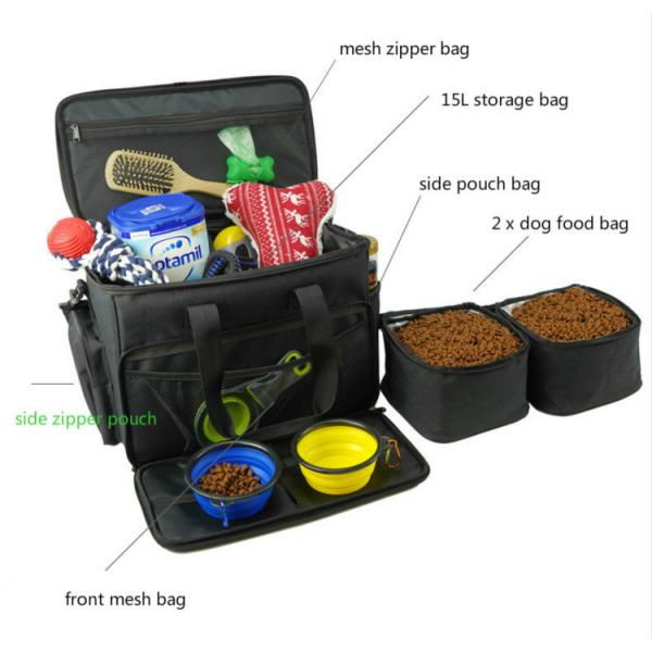 15L Waterproof Dog Food Travel Kit 30cm Dog Gear Travel Bag
