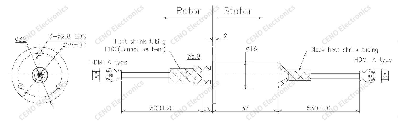 Flange Mount Capsule Slip Ring for High Current Power Transmission