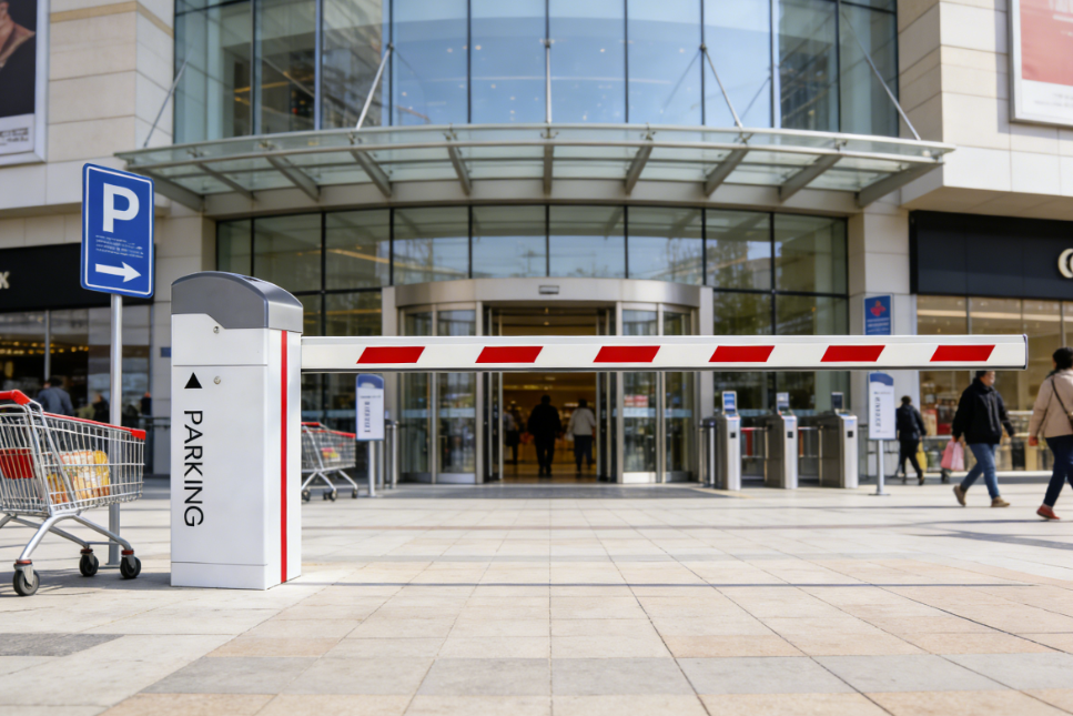 Compact Automatic Parking Barrier Gate All In One With License Plate Recognition