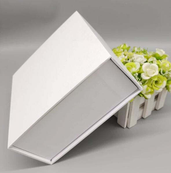 Custom Rigid Magnetic Gift Boxes With Insert Flip Top Square Rectangle Book Style Packaging