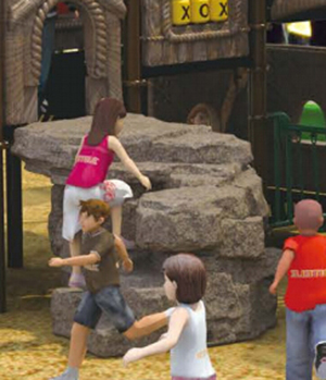 Natural Landscape New Design Children Playground Slide For Kids