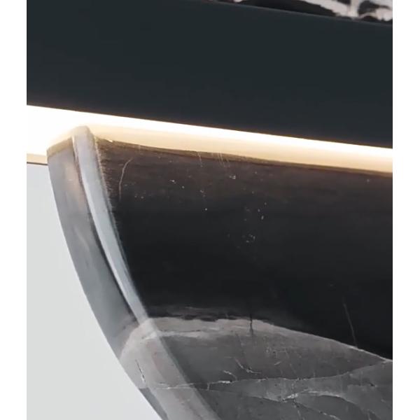 Italian style copper restaurant chandelier marble minimalist luxury dining table lamp modern minimalist designer bar long strip lamp