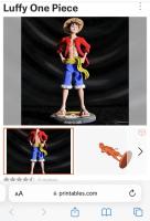Prototype d'impression 3D en résine de titane plastique pour figure d'action d'anime