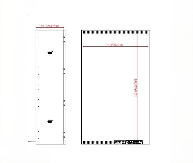 55 Inch Vertical Transparent LCD Display Cabinet for Tall Product and Brand Presentation