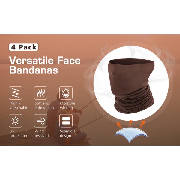 Neck Gaiter Face Mask Scarf Reusable Bandanas Tube UV Protection Headwear Balaclava Outdoor Sport for Men and Women