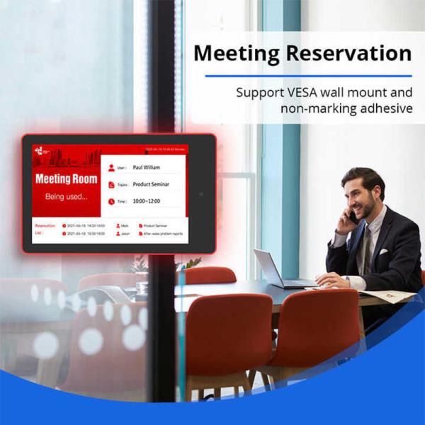 Conference Room Schedule Display Android Tablet with 13.3 Inch RK3399 CPU 16/32 GB ROM and 5.0M/P Camera