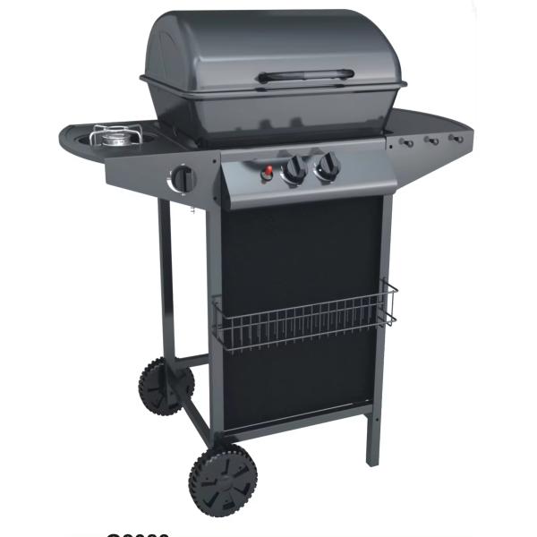 Flame Safety Device Classic Black Backyard Butane Bbq Gas Grill for Outdoor Cooking