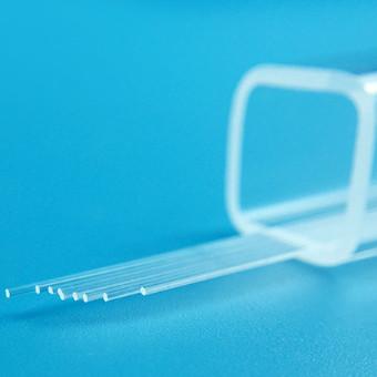 Quartz Glass Rod Fused Solid Cylinder Diameter 0.1mm For Optical Fiber