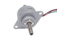 50mA 3.85W Motor de passo linear de eixo personalizado 7.5 graus Ângulo de passo 5V 25mm Diâmetro para equipamentos médicos