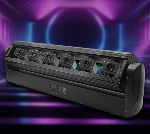 6 Eyes Moving Head LED Stage Lighting Bar Swing Rotating RGB