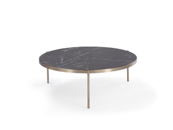 Triangular Base Elegance Ceramic Marble  Coffee Table