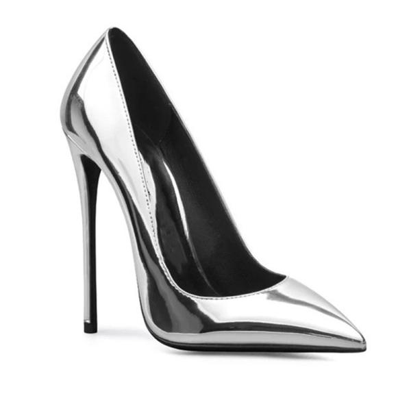Anti Slippery 12cm Women'S Stilettos Shoes JBPU0502 Red / Black