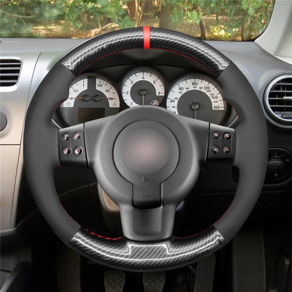 Carbon Soft Suede Steering Wheel Cover Wrap for Seat Leon 1P FR Cupra MK2 Ibiza 6L