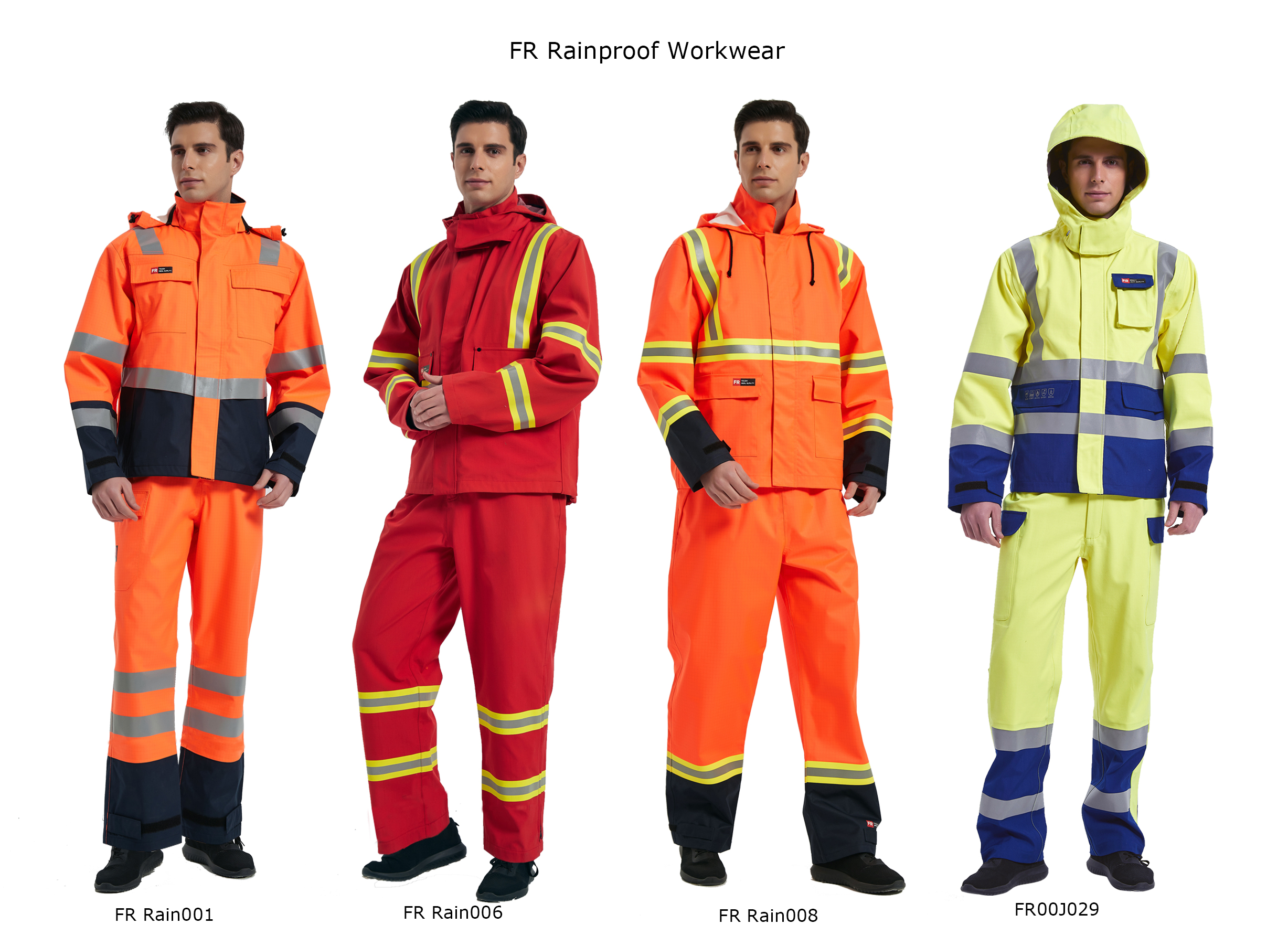 Брюки работы доказательства дождя EN20471 HIVIS FR, пламя статики высокой видимости анти- - retardant брюки работы