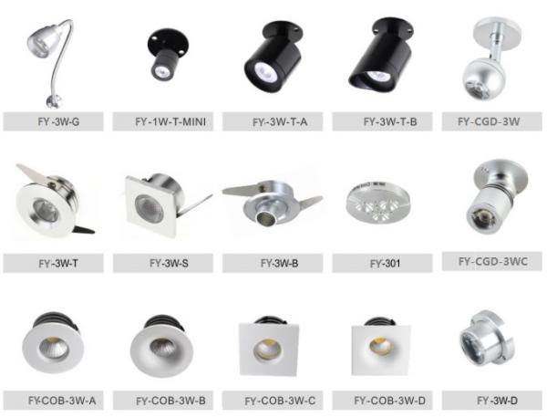 Universal Angle-adjustable CREE LED Cabinet Light LED Jewelry Light 3W